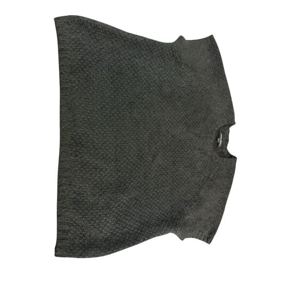 Cynthia Rowley Women’s Angora Blend Knit Sweater Top Black Short Sleeve Small - Picture 5 of 10